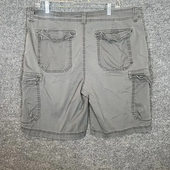Unionbay Shorts Mens 38 Gray‎ Cargo Shorts Pockets Comfort Casual Y2K - Picture 7 of 9